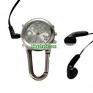 Carabiner 1.3M Pixel Camera DVR Watches with MP3 Player - Silver / 4GB