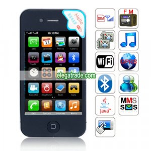 Hello Quad Band Single Card Single Standby Dual Cameras WIFI Java Capacitive Touch Screen Phone