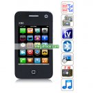 X90 Quad Band Dual Cards Dual Standby Dual Cameras Color TV Bluetooth  HiPhone - Black