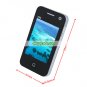 X90 Quad Band Dual Cards Dual Standby Dual Cameras Color TV Bluetooth  HiPhone - Black