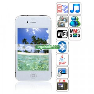 HiPhone K668 Quad Band Dual Cards Dual Cameras WiFi Bluetooth Java  Phone