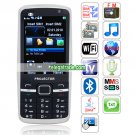 P780 Quad Band Cards Standby Cameras Analog TV Bluetooth WIFI Projector WAP Java  Phone - Black