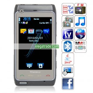 CJ N8+ Quad Band Dual Cards Dual Standby Dual Cameras Color TV Bluetooth Java Phone