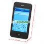 Quad Band Single Card Dual Cameras WIFI Bluetooth 3.5-inch Touch Screen Phone - Black