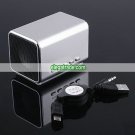 Micro SD/TF Card Music Player Mini Speaker - Silver