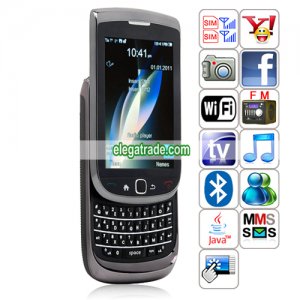 9800 Quad Band Dual Cards Dual Standby Camera WIFI Color TV Bluetooth Java Phone