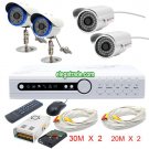 H.264 4 Channel Digital Video Recorder + Φ5-36 LEDs Camera + Φ5-48 LEDs Camera