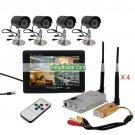 2.4G Wireless Receiver Transmitter Goblet Camera + TFT Color Monitor - 4 Channel