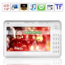8G Capacity Music Player Recording Browsing History Bookmark HD 1080P 7-inch Ebook Reader