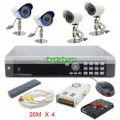 H264 4 Channel Digital Video Recorder + FAI5 48LEDs Camera + FAI8 16LEDs Camera
