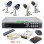 H264 4 Channel Digital Video Recorder + FAI5 48LEDs Camera + FAI8 16LEDs Camera