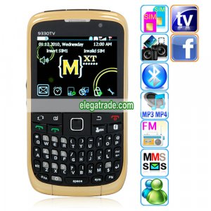 9330TV  Cameras Analog TV WAP Bluetooth 2.2-inch Display Screen QWERTY Phone