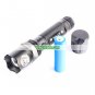Police Cop Style LED Bulb Flashlight Torch - Adjustable Zoom - Waterproof