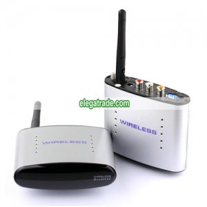 Superheterodyne 433MHz IR Wireless A/V Transmitter and Receiver - Stereo Audio Transmission