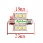36mm 9 SMD Festoon License Plate LED Car Light 12V White (1 Pair)