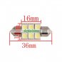 36mm 6 SMD Festoon License Plate LED Car Light 12V White (1 Pair)