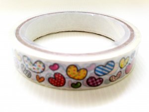 Kamio Japan Colorful Hearts Deco Tape