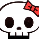 Q-Lia Skull2 die cut memo