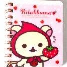San-X Rilakkuma Strawberry Mini Ring Binding Notebook 1