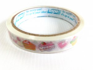 Prime Nakamura Cakes & Hearts Deco Tape