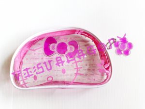 Hello Kitty Pink Clear Pouch