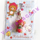 San-X Rilakkuma Strawberry Series Charm