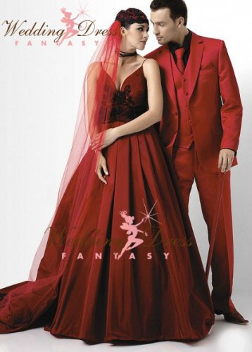 Vampire Red Wedding Dress