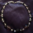 ED Black and Crystal Look Chunky Beaded Necklace