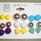 ED Set of 9 Pairs of Stud Earrings