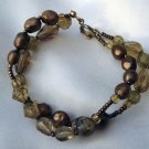 ED Brown Double Beaded Bracelet