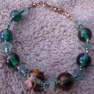 ED Bluegreen Chunky Beaded Bracelet