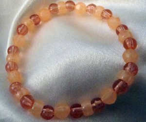 ED Multi Orange Beaded Stretch Bracelet