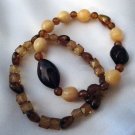 ED Pair of Two Toned Brown Stretch Bracelets