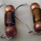 ED Amber/Silver Look Beaded Hanging Earring