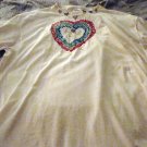 ED Beige Heart Shirt Size XL