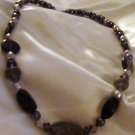 ED Black and Silver Look Beaded Necklace