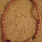 ED Brown and White Beaded Necklace