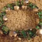 ED Green and Silver Bells Bracelet