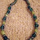 ED Green Beaded Necklace