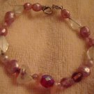 ED Mauve Cultured Pearl Look Bracelet