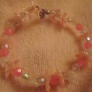 ED Pink and Clear Flower Bracelet