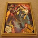 ED Butterfly Collage Gold Framed