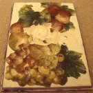 ED Grape Fruit Rectangular Decoupaged Plaque
