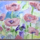 ED Peony Watercolor Painting 16 x 20 x.75