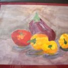 ED Still Life Watercolor Matted Painting 9 x 12