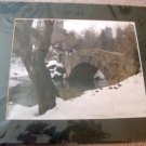 ED Central Park NYC Bridge in Winter Color Matted Photo 9x12
