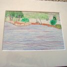 ED Pool Drawing Colored Pencil 8x10 Matted