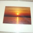 ED Sunset Shelter Island, NY Color Photo Matted 8x10
