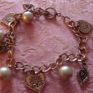 ED Copper Chain Look Charm Bracelet