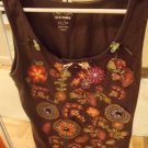 ED Brown  Women's Hand Decorated Sparkle Tank XL